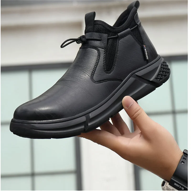 Chaussures de travail à embout en acier Chaussures de protection indestructibles pour hommes