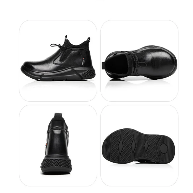 Chaussures de travail à embout en acier Chaussures de protection indestructibles pour hommes